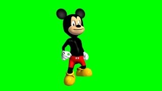 Mickey Mouse Goes - Green Screen Effect