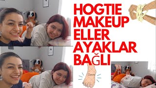 HOGTIE MAKEUP | ELLER AYAKLAR BAĞLI 🙈 #challenge#hogtie #foot  #ayak #2k