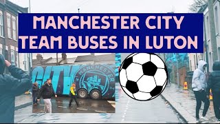 Manchester City Football ⚽️ Players At Kenilworth Road Stadium Luton 🏟 | Man Cit