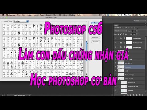 Làm con dấu chứng nhận vui bằng photoshop cs6