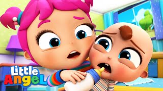 Taking Care Of Baby Brother | Educational Kids Songs & Nursery Rhymes By Little 