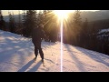Ed and LeaAnn's Sunset Ski at Mt Shasta