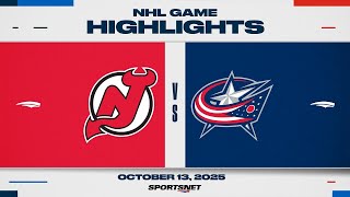 Nhl Highlights Devils Vs. Blue Jackets - October 13, 2025