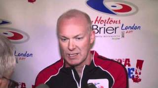 2011 Tim Hortons Brier - Draw 5 Media Scrum