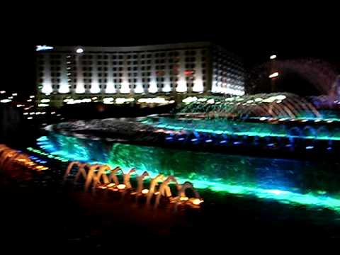 Fountain "The Rape of Europe" (dancing and color) Moscow