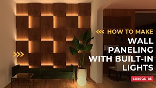 How To Make Wall Paneling With Built-In Lights In Dialux Evo