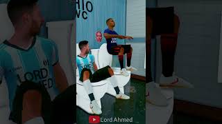 CR7 Messi Mbappé in Toilet 😈 FreeFire animation #shorts