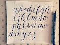 How to write in modern calligraphy (cursive fancy letters) - for beginners