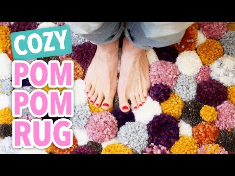DIY舒适Pom Pom地毯- HGTV手工制作