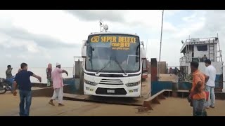 Sb Super Deluxe Live On Paturia Ferry Ghat Dhaka - Kushtia - Meherpur Bd Bus Loving