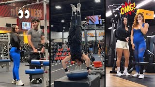 Girls Reaction To Crazy Calisthenics With Commentary
