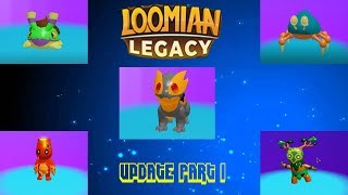Loomian Legacy Update Part 1 Kabunga,Skilava,Craytal,Gumpod And Slugling Evolve