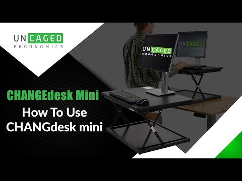 CHANGEdesk Mini cheap adjustable height stand up desk converter for laptops and desktops