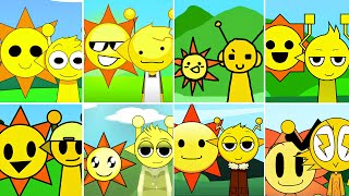Incredibox - Sprunki But Mix Mr Sun And Simon In All Different Mods