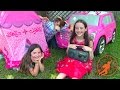 Little Princesses 9 - The Camping Trip Lessons, The Princess Tent and The Ride On Pink Princess Car