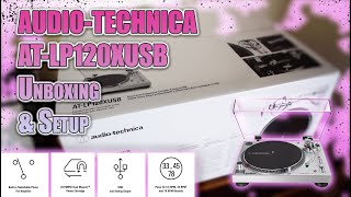 Audio-Technica At-Lp120Xusb Turntable Unboxing & Setup