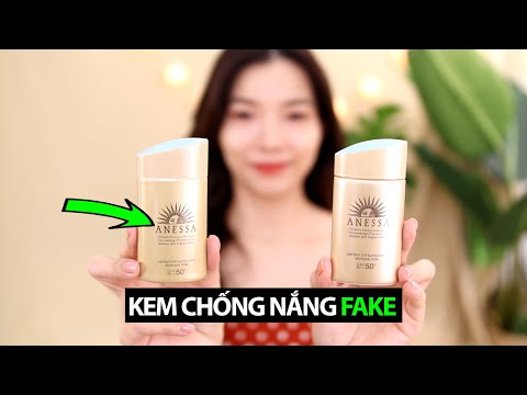 PHÂN BIỆT KEM CHỐNG NẮNG FAKE ANESSA NGUY CƠ UNG THƯ DA? ☀️🔍 #FAKEsêri