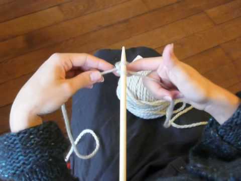 apprendre a tricoter montage