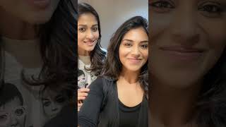 Lady Superstar Nayanthara With Actress Indhuja Ravichandran Latest Photos