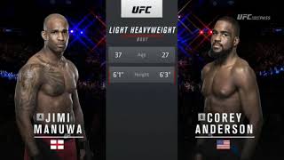Jimi Manuwa Vs Corey Anderson Full Fight. A Stunning Knockout
