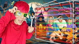 1 คืน ผจญภัยบ้านเลเซอร์ DIY!! สุ่มสถานที่หลอน..หมาหอนทั้งคืน!!