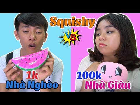 Squishy Nhà Giàu 100k KHÔNG BẰNG Squishy Giấy 1k Nhà Nghèo... CON NHÀ GIÀU CHẮC GÌ ĐÃ SƯỚNG!?
