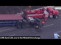LIVE: News Chopper 12 is above a semi that rolled over in the Mitchell Interchange