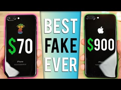 $70 Fake iPhone 7 Plus vs $900 iPhone 7 Plus in Jet Black!