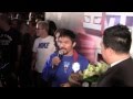 MANNY PACQUIAO ARRIVES in MACAU, CHINA FANS GO CRAZY!