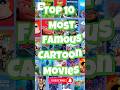 Top 10 Most Famous Cartoon Movies to watch Once in your Life