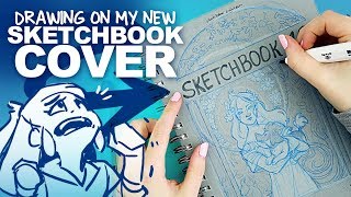 MISTAKES WERE MADE! | Blue-Toned Sketchbook Cover Art | Alphonse Mucha Inspired | Walkthrough