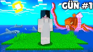 Minecraftın Terk Edilmiş Adasında 100 Gün Hayatta Kaldım