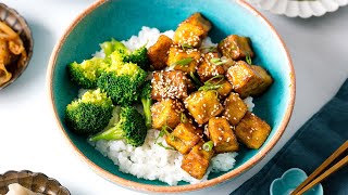 Pan-Fried Teriyaki Tofu Bowl 照り焼き豆腐丼