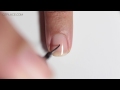 Oblique stripes nail art