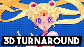 3D Handpainted Pretty Guardian Sailor Moon