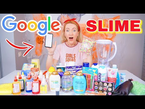 GOOGLE УПРАВЛЯЕТ МОИМ СЛАЙМОМ ЧЕЛЛЕНДЖ 📲🖤 GOOGLE PICK MY SLIME ..