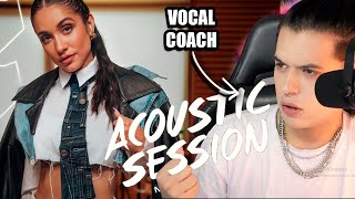 Maria Becerra - Acoustic Session | Reaccion Vocal Coach | Ema Arias
