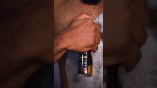 Handsome Bodybuilder Shaves Hairy Chest