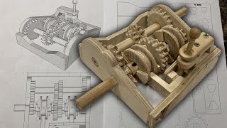 Making A Realistic Wooden Gearbox (Tutorial With Plans)