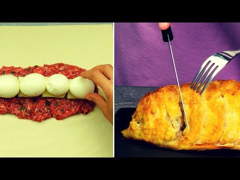 Всего 4 яйца и немного фарша! Безумно вкусный мясной пирог из слоеного теста! |Appetitno.TV Всего 4 яйца и немного фарша! Безумно вкусный мясной пирог из слоеного теста! |Appetitno.TV