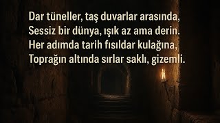Yeraltı Şehrinde Yarım Saat Tünellerin Karanlığına İndik