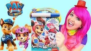 Coloring PAW Patrol: The Movie | Magic Ink Coloring Book | Imagine Ink Marker