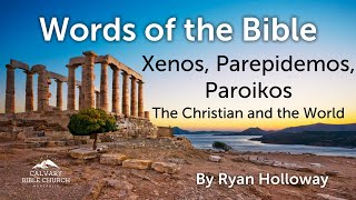 Xenos, Parepidemos, Paroikos: The Christian and the World