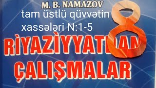 Tam Üstlü Qüvvətin Xələri N 1-5.Namazov Çalışmalar 8 Ci Sinif