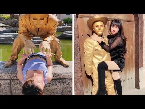 Street Troll - Must Watch New Funny😂 😂 Part 9 - Can't stop laughing【Laugh torn mouth】