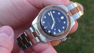 How is my ORIS DIVERS SIXTY-FIVE Two Tone Bronze developing patina during the la