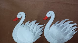 How To Make Thermocol Swan For Decoration