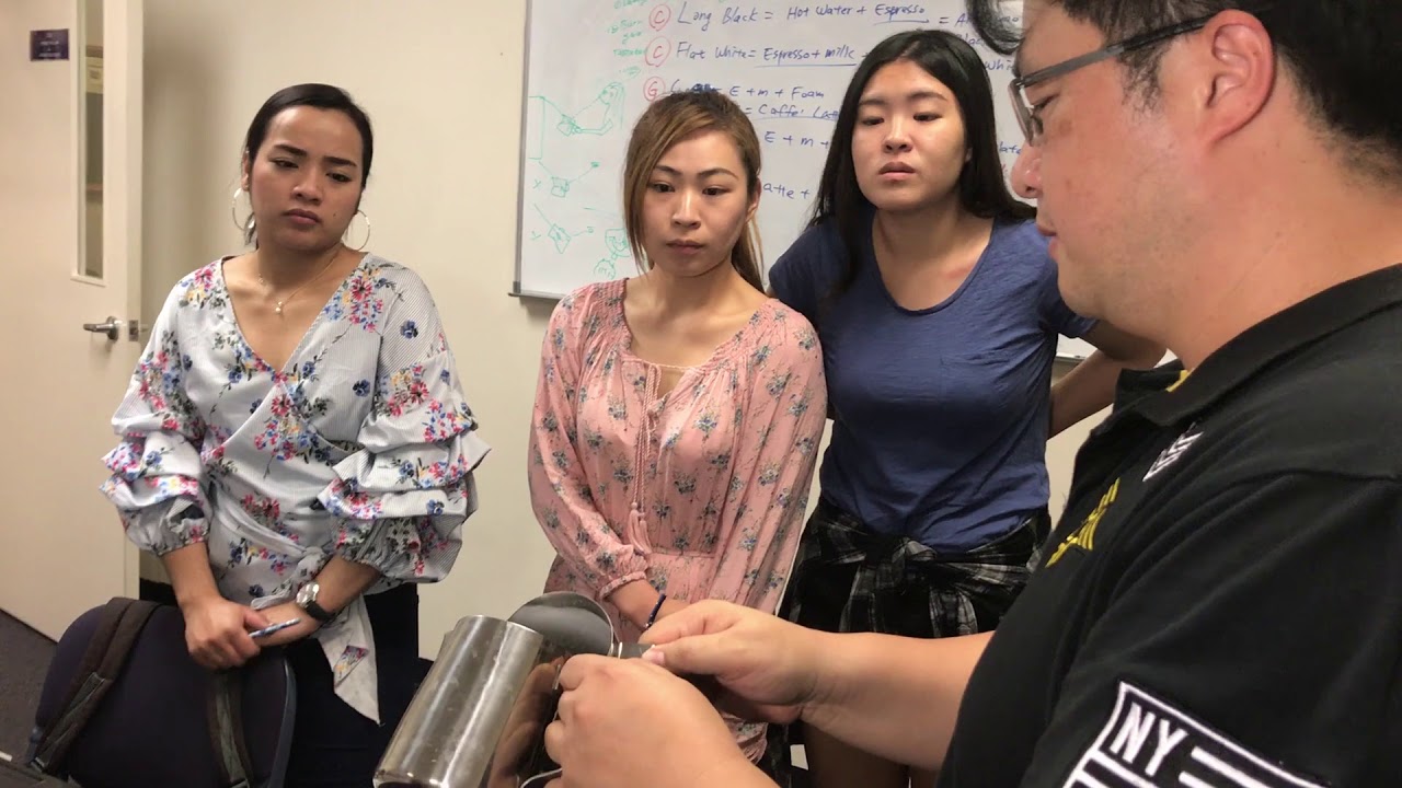 Barista demonstration & practice