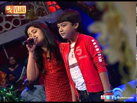 Super Singer T20 - Aajeeth and Dhanyashree sings Kannazhaga...