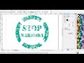 Desain Stop Narkoba dengan CorelDRAW | Belajar CorelDRAW